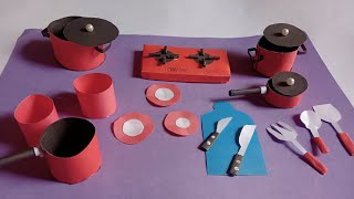 Paper making kitchen set ideas |Easy craft|