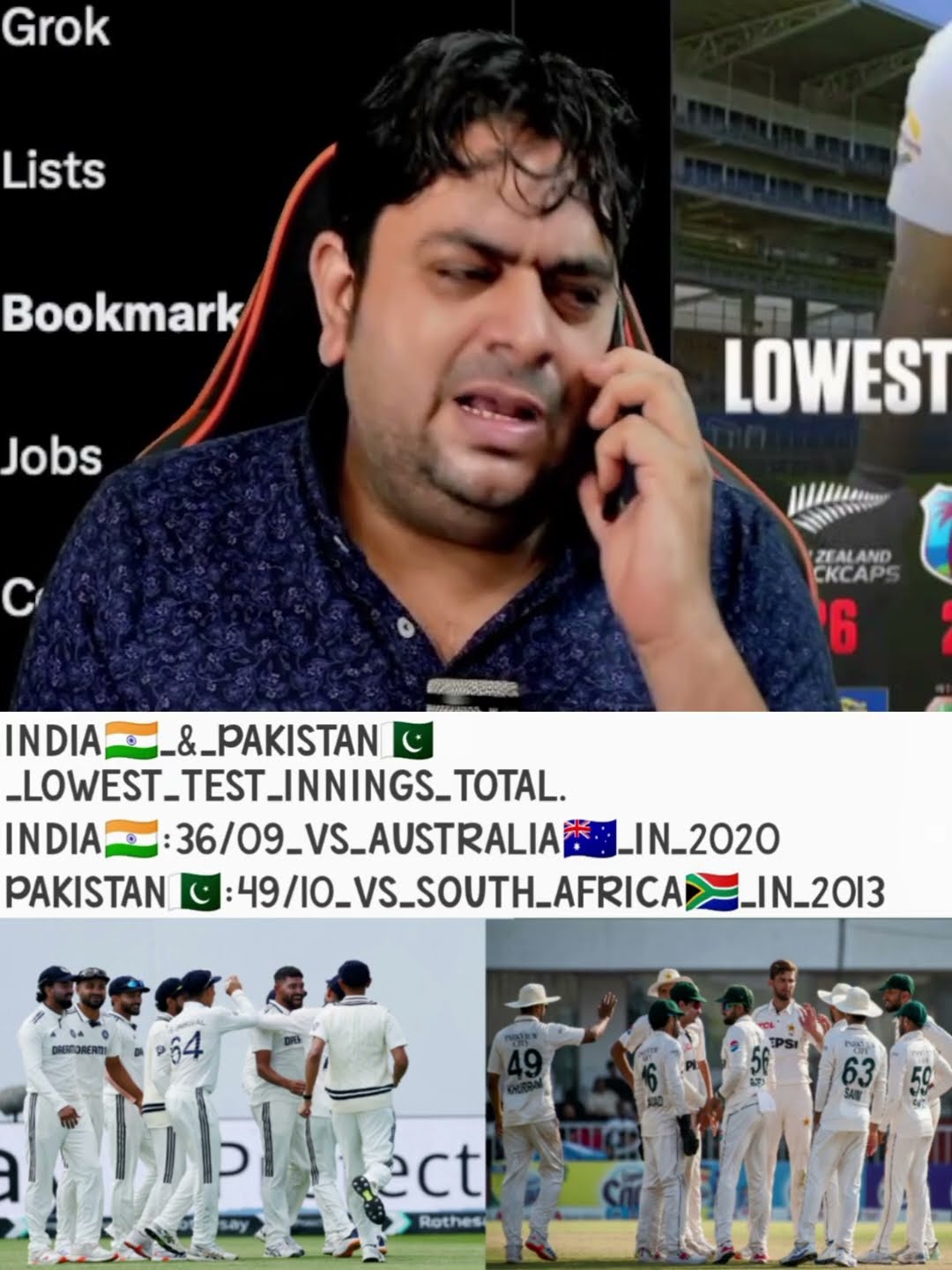PAKISTAN🇵🇰_BETTER_THAN_INDIA🇮🇳_IN_LOWEST_TEST_INNINGS_TOTAL🤔😯# ...