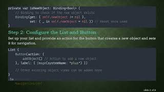Programmatically Open ObjectEditor in SwiftUI After Core Data Item Creation