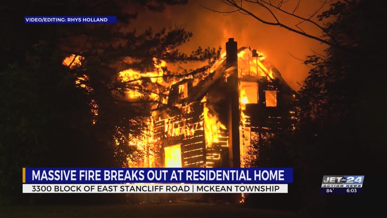 Investigation after kitchen fire quickly spreads to engulf McKean Twp. home