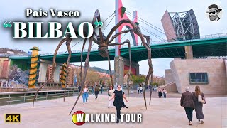 Exploring "Bilbao" City, Relaxing Walk in 4K & Guggenheim Museum 🇪🇸 Pais Vasco