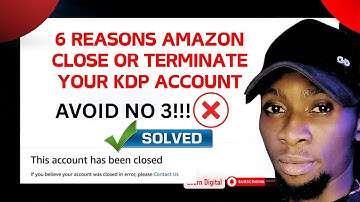 Amazon KDP Account Termination and Solution