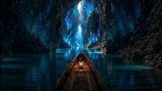I Discovered a Hidden Crystal Cave That Doesn't Feel Real 💎🚣 #nature #viral #relax #travel #trending