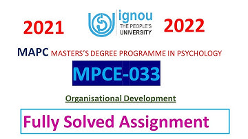 MPCE-033 Solved Assignment 2021-22 | IGNOU