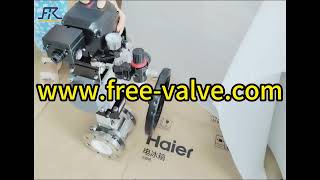 Pneumatic ceramic lined V Type Ball Valve