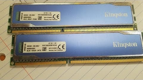 4GB Kit 2x2GB Kingston HyperX Blu DDR3 1333 Desktop  unboxing