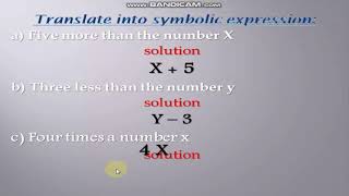G5 ) Second term unit 2 lesson 1 ( Mathematical expressions )