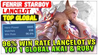 Famous 96% Win Rate Lancelot VS Top 1 Global Akai & Supreme Ruby [ Top Global Lancelot ] FENRIR STARBOY Net Worth