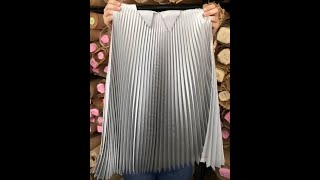 Showing how to Sunray pleat