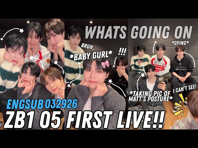 032926𑣲⋆｡˚ So much is going on in ZB1 05 FIRST LIVE - YouTube