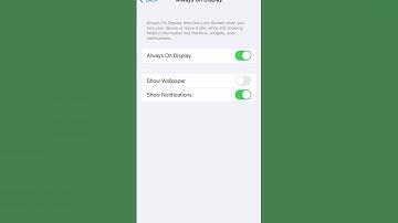 Enable/Disable Always On Display on iPhone