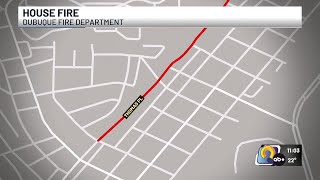 Dubuque Fire responds to 2 fires Monday at the same home