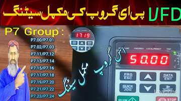 VFD Inverter P 7 Group Settings |vfdinvt parameter P7group P7.00saP7.24 ki Sitting