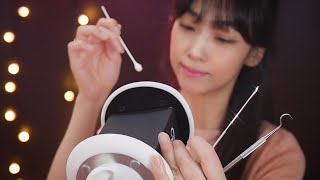 [ASMR] Ear Cleaning with soft Ear Blowing 🌬👂🏻 (No Talking)