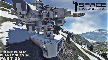 Space Engineers: Online Public Planet Survival Part 36 "Landfalll"