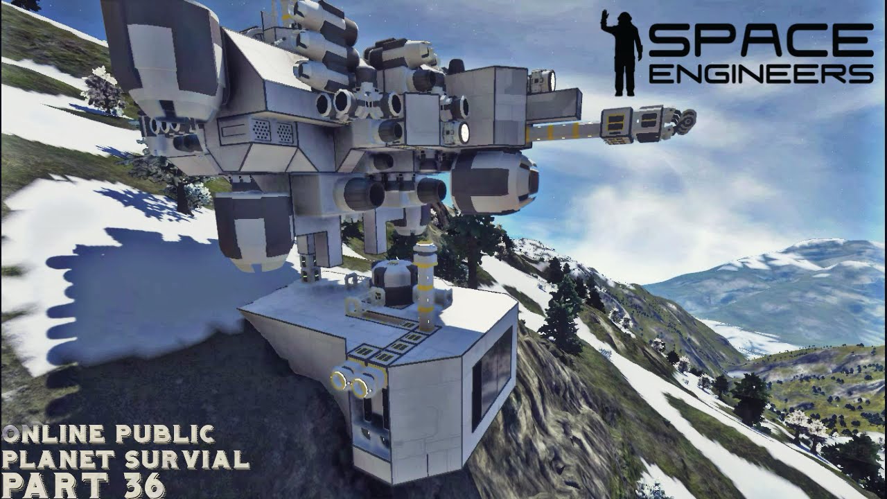 Space Engineers Online Public Survival Part 36 "Landfalll