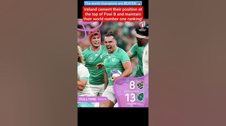 South Africa 8-13 Ireland  #southafricavsireland2023 #irelandvssouthafrica #springboksvsireland