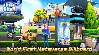 【MetaCity M】World First Metaverse Billboard System！