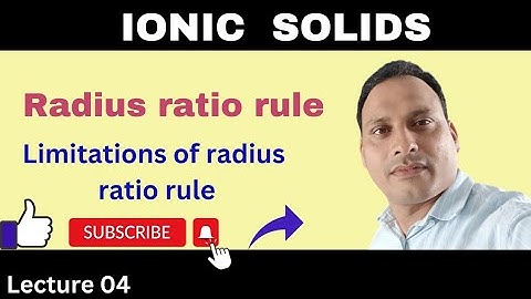 Radius ratio rule | Radius ratio rule limitations | BSc
