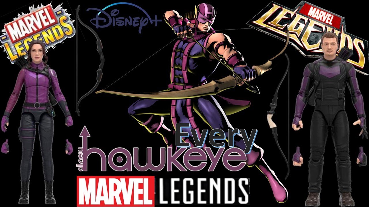 Every Marvel Legends Hawkeye Toybiz & Hasbro Comparison Disney Plus Hailee Steinfeld Jeremy Renner