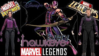Every Marvel Legends Hawkeye Toybiz & Hasbro Comparison Disney Plus Hailee Steinfeld Jeremy Renner