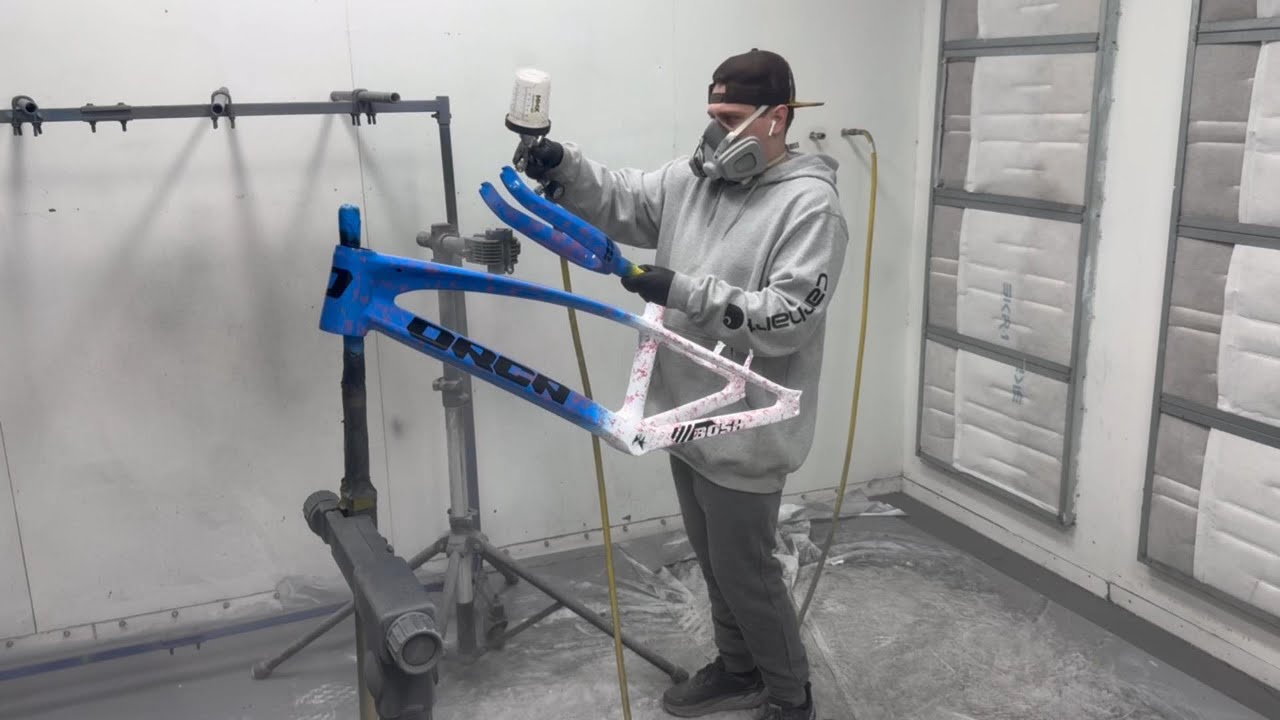 How To Custom Paint A Bike Frame! Step By Step Of The Painting Process!