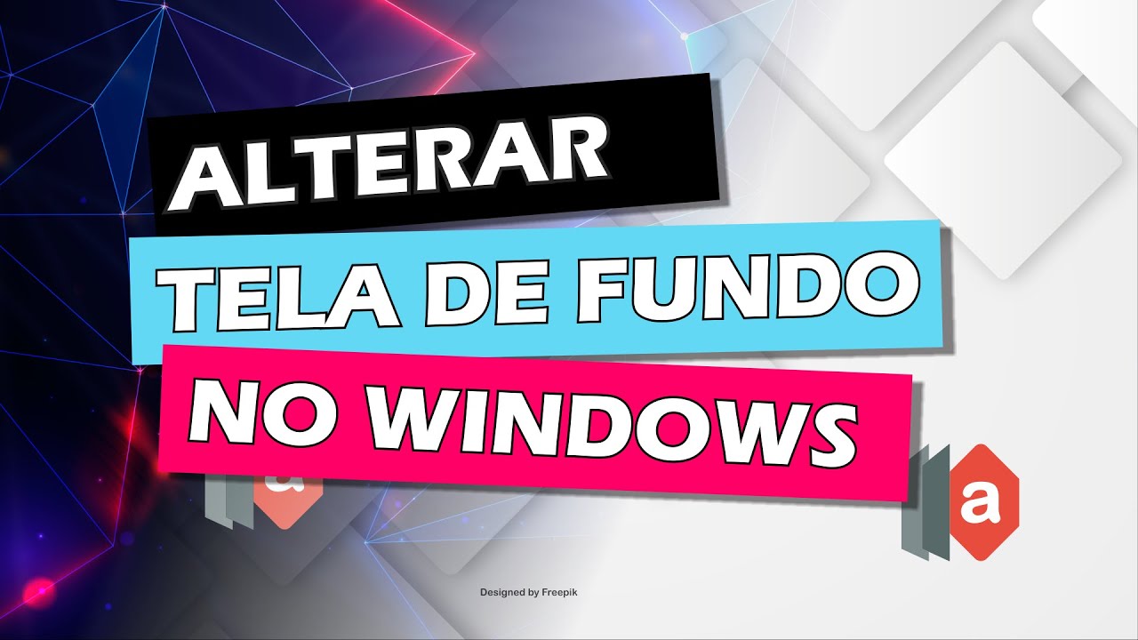 Como alterar a tela de fundo da área de trabalho do Windows - YouTube