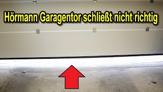 Hörmann garage door not closing properly - door does not close completely - adjust end stop screenshot 3