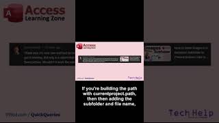 Using Image Subfolders In Access Reports