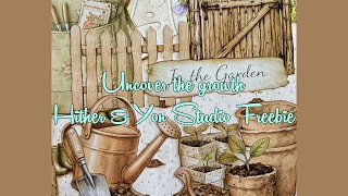 Entering the Garden 🌿 Junk Journal Spread | @hitherandyonstudio free kit