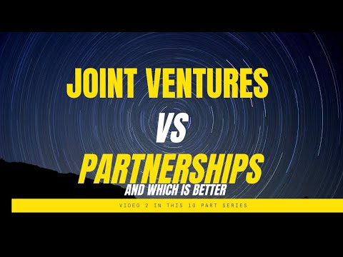 Video: Differenza Tra Joint Venture E Partnership