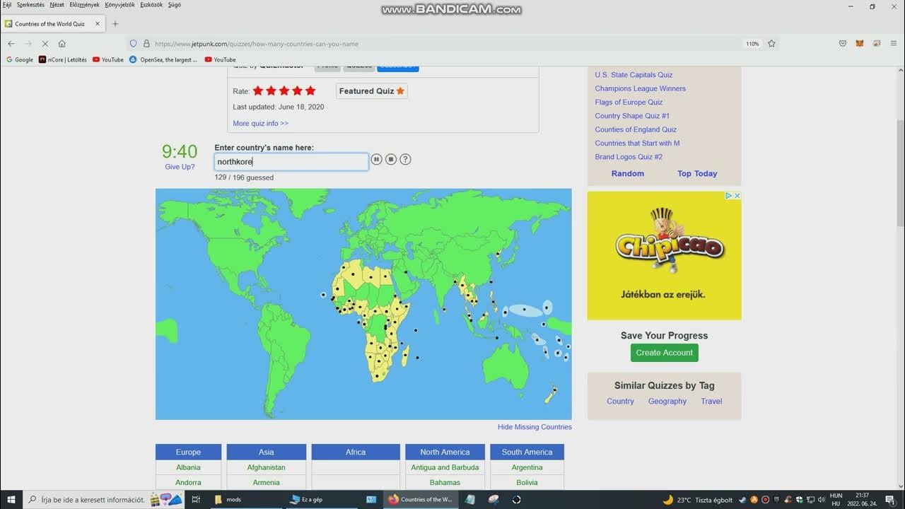 Jetpunk Countries of the World Quiz 196/196 YouTube