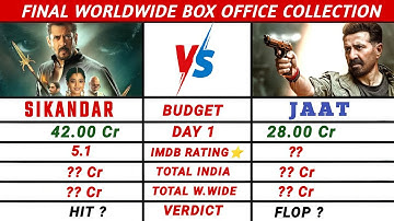 Jaat Vs Sikandar Full Box office Comparison || Box office Collection || Salman khan || Sunny Deol