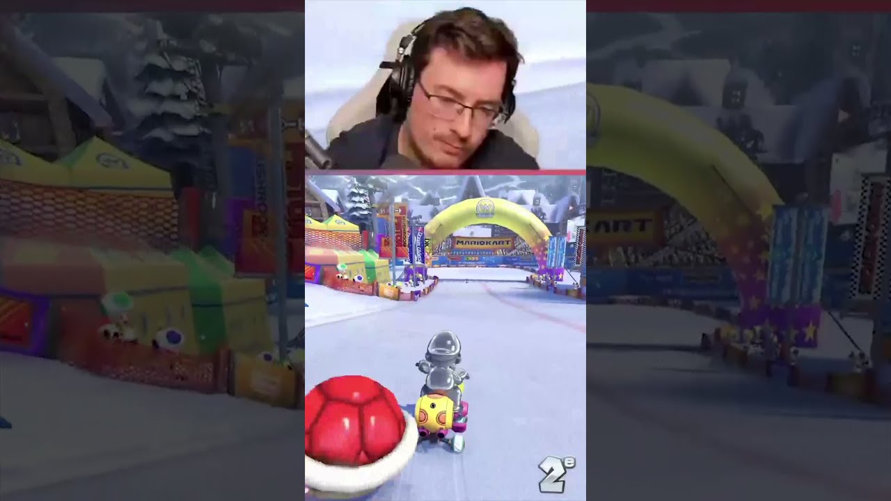 Un jus d'orange gagne contre moi sur Mario Kart
