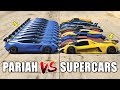 GTA 5 ONLINE - PARIAH VS SUPERCARS PART #01 (WHICH IS FASTEST?)