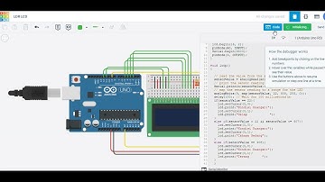 Arduino LDR Sensor With LCD 16x2 Output Simulation Tinkercad