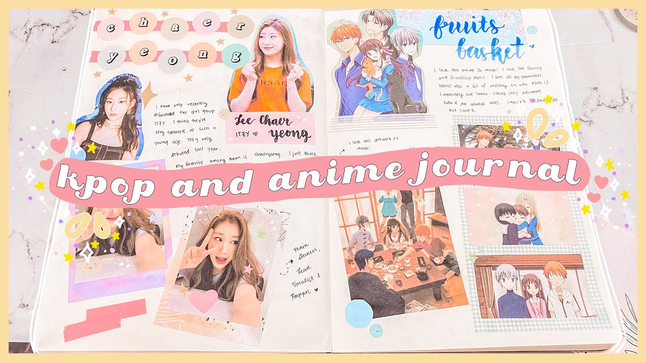 Kpop and Anime Journal With Me ITZY and Fruits Basket YouTube
