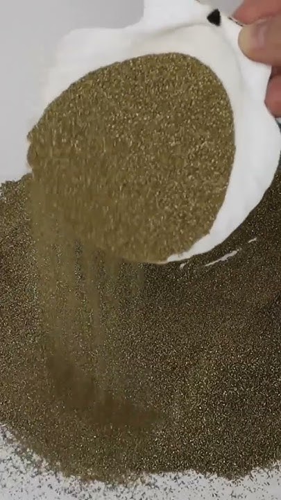 Золотистый песок для украшения, декора и творчества. - YouTube