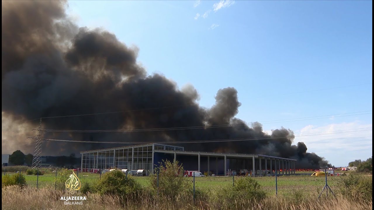 Veliki požar kod Osijeka, građani pozvani da ostanu u kućama