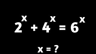 How to solve | 2^x   4^x = 6^x