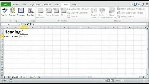 How to Do Excel Headings : Basics of Microsoft Excel
