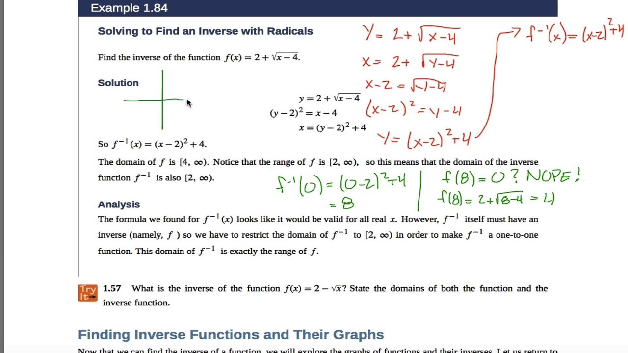 Openstax Precalculus OpenStax PreCalculus Example 1.84 - YouTube