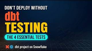 dbt Testing Explained: Generic vs Singular vs Custom vs Unit Tests | dbt on Snowflake