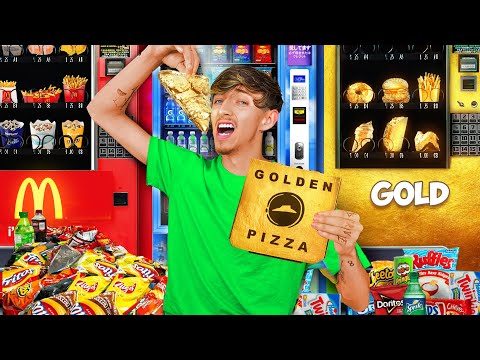 EATING ONLY VENDING MACHINE FOOD FOR 24 HOURS!!