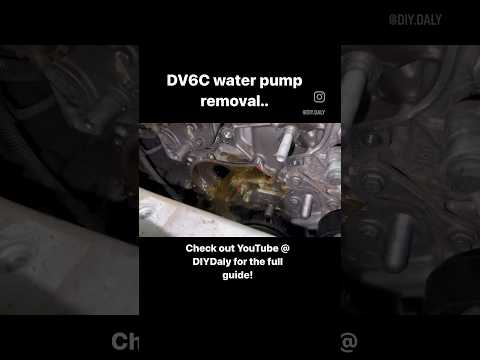 Removing the water pump from this Peugeot 308 DV6C engine – Full video link below