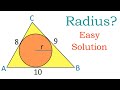 Quiz on Inscribed Circle in a Triangle