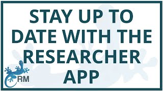 Academic tools and resources: Stay up-to-date with the Researcher app screenshot 3