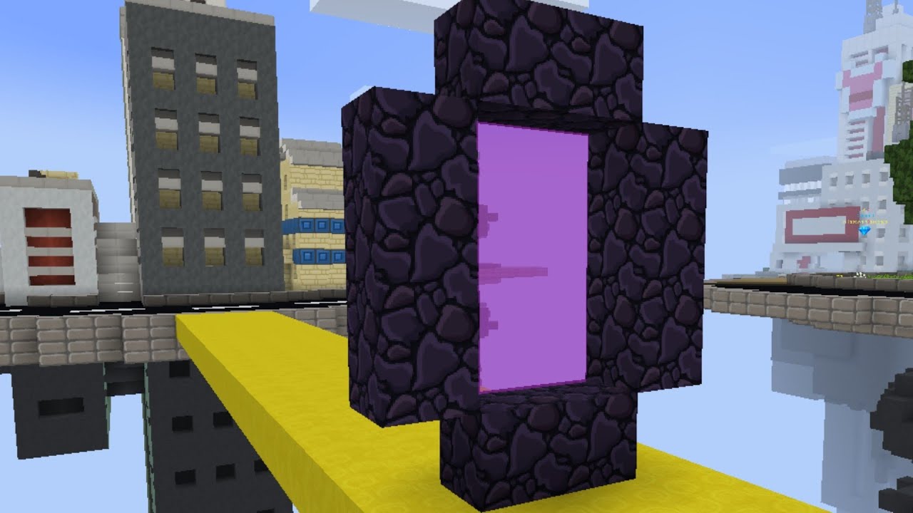 Building a NETHER PORTAL in BedWars! [Blockman Go] YouTube