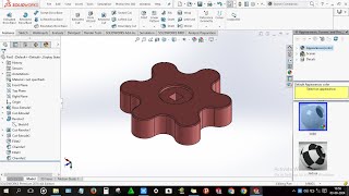 How to design Pressure Die cast knob in solidworks