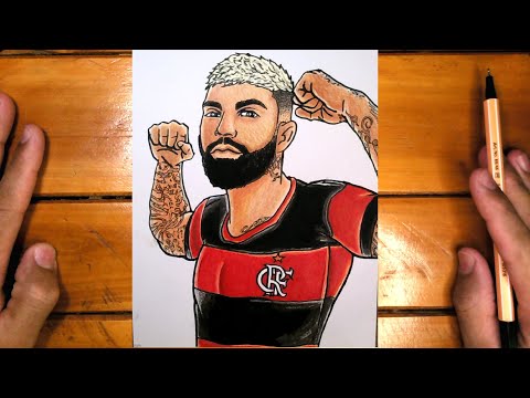 Como desenhar o Gabigol | Gabriel barbosa | passo a passo